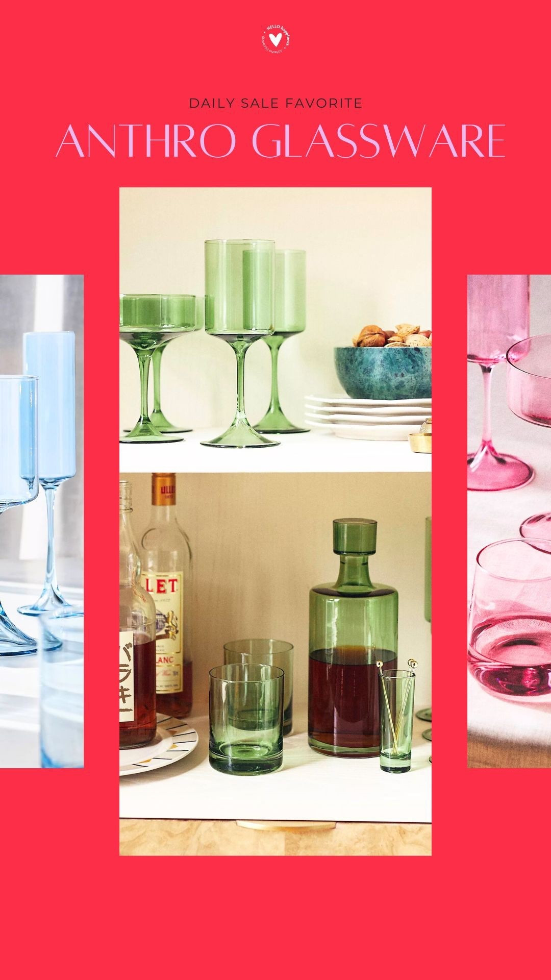 daily sale fav | Anthro glassware 

#LTKHome #LTKSaleAlert