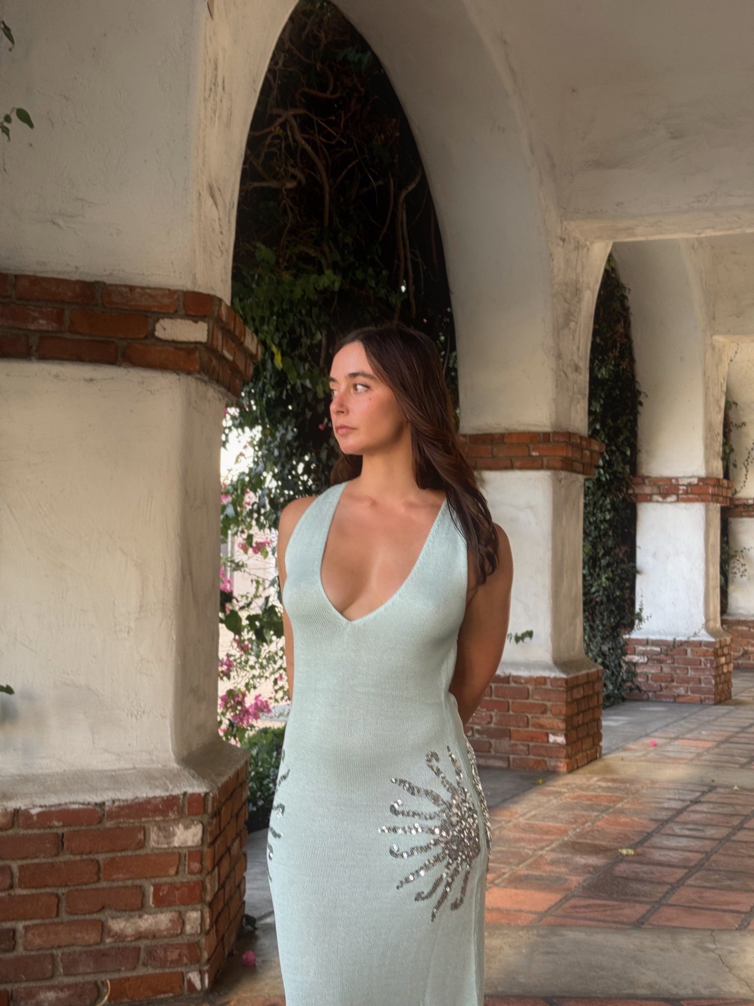 ellington meshki maxi dress 

#LTKPetite #LTKMidsize #LTKWedding