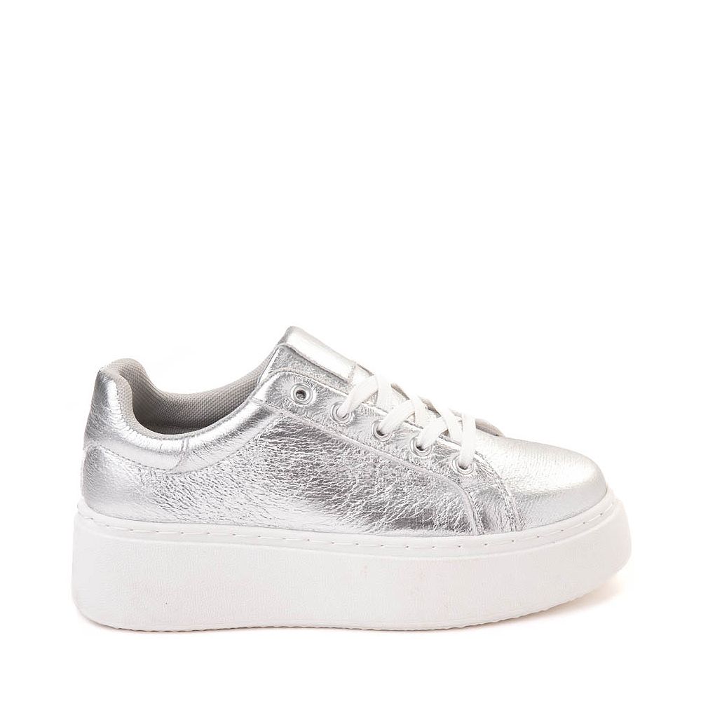 Womens Dirty Laundry Record Metallic Sneaker - Silver | Journeys