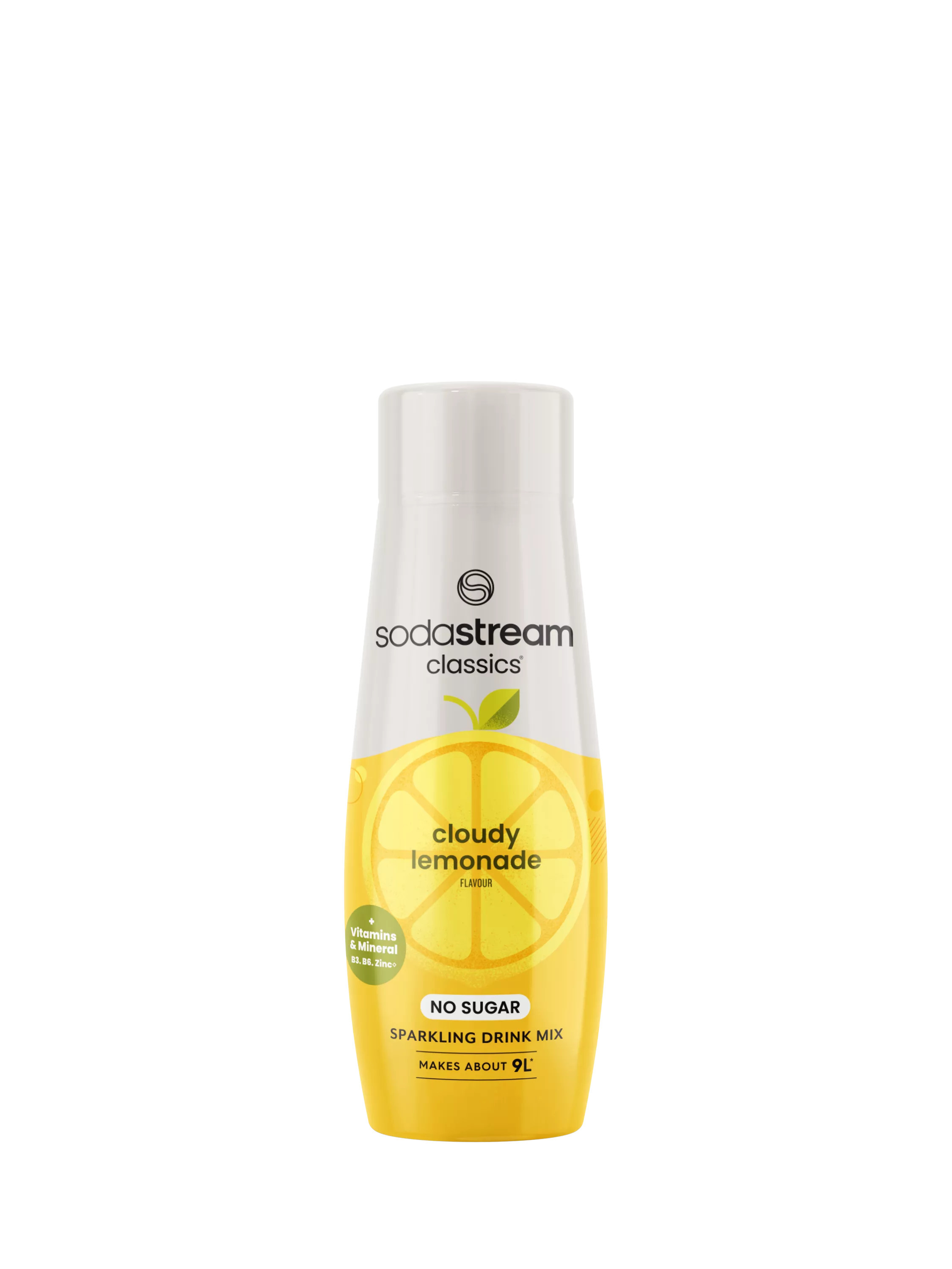 SodaStream Classics No Sugar Cloudy Lemon Sparkling Drink Mix, 440ml | John Lewis (UK)