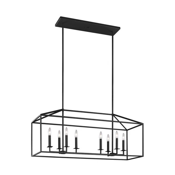 Odie 8 - Light Kitchen Island Rectangle Pendant | Wayfair North America