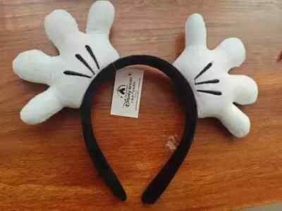 Disney Mickey Write Grove Headband Ears Hat HairBand Ear Plush Hand  | eBay | eBay US