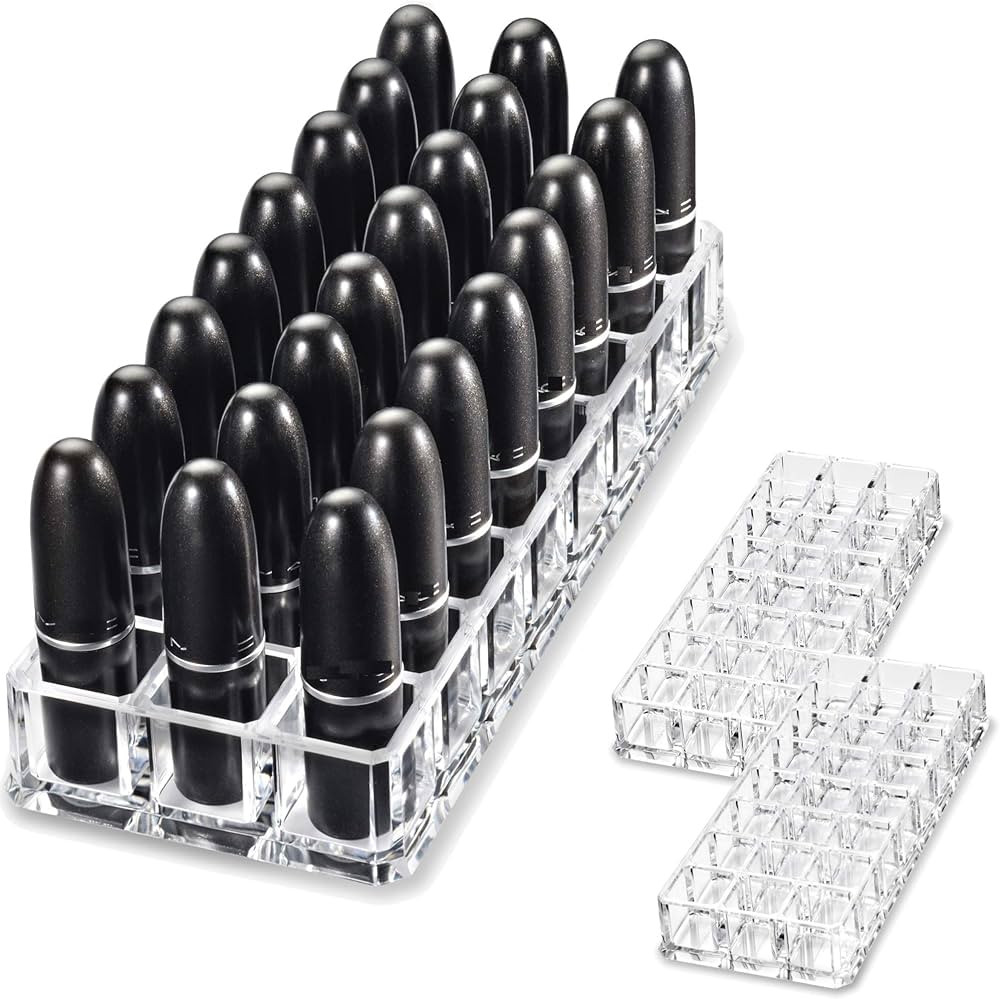 byAlegory Premium Beauty Organization Acrylic Lipstick Organizer & Beauty Container 24 Space Stor... | Amazon (US)