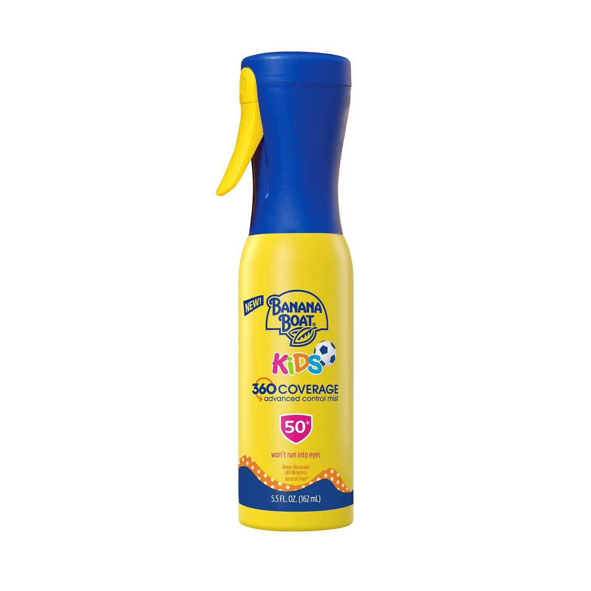 Banana Boat Kids' 360 Coverage Advanced Control Mist Sunscreen Sprayer - SPF 50 - 5.5 fl oz | Target