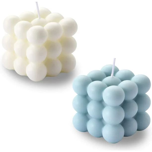 Bubble Candle - Cube Soy Wax Candles, Home Decor Candle, Scented Candle Set 2 Pieces, Home Use an... | Walmart (US)