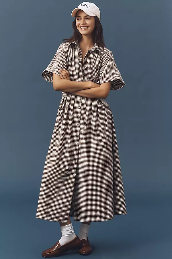 The Tobie Studded Shirt Dress by Exquise | Anthropologie (US)