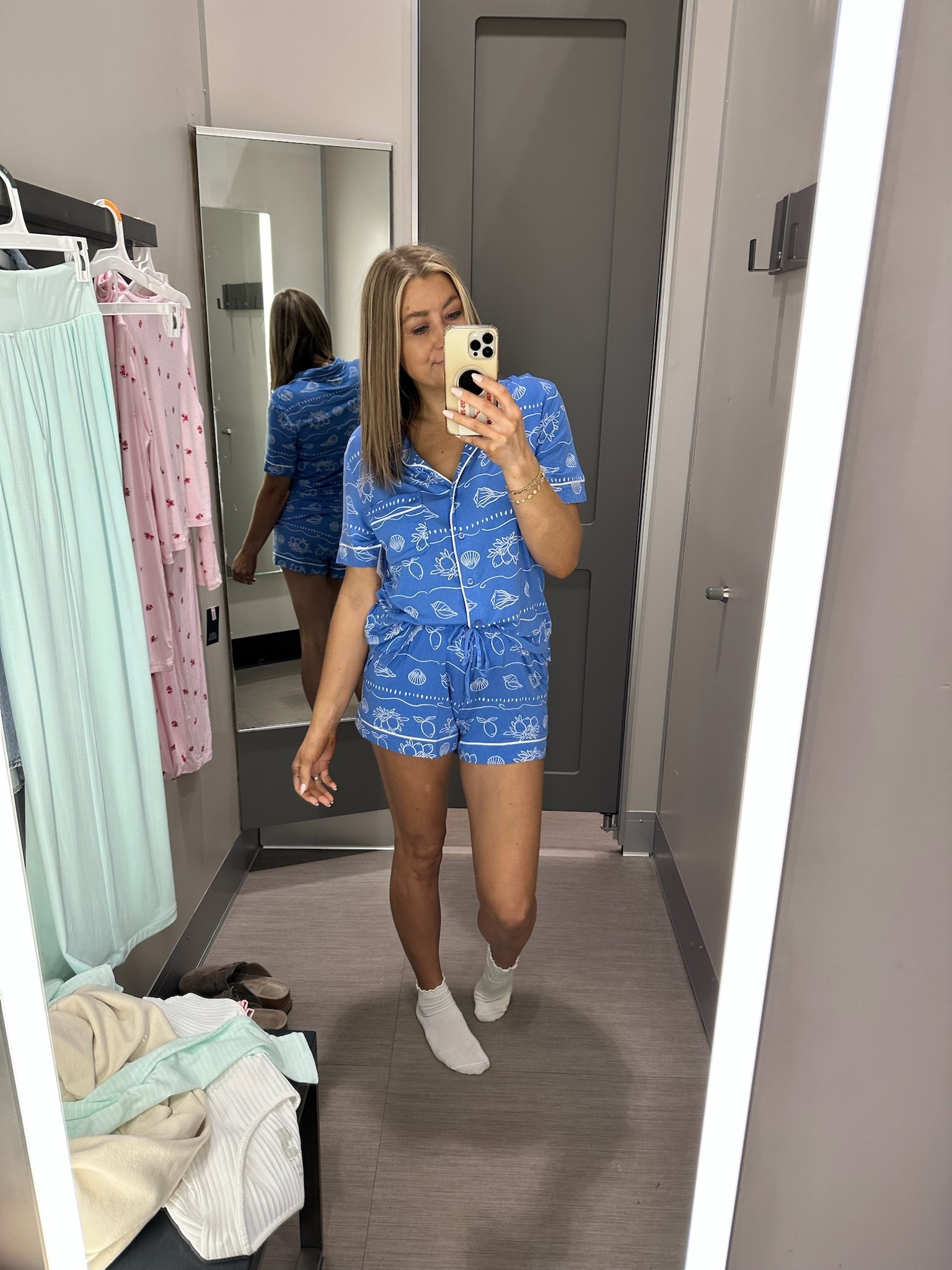 If you can’t tell I’m loving all the Target pajamas right now. They are just THAT good!! So soft and adorable. 

Pajamas, blue set, matching set, pj set, blue pajamas, beach pajamas, seashell, Busy mom, SavannahK 

#LTKmomlife #LTKootd #LTKmorningroutine