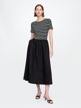 Mixed Media Modern Rib Maxi Dress | Gap (US)