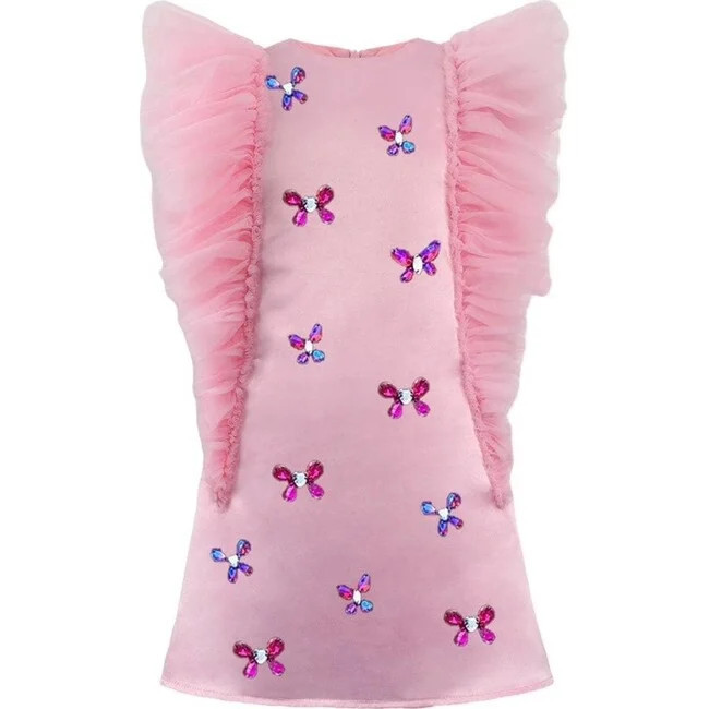 Lola + The Boys | Butterfly Gem Dress (Multicolor, Size 4Y) | Maisonette | Maisonette