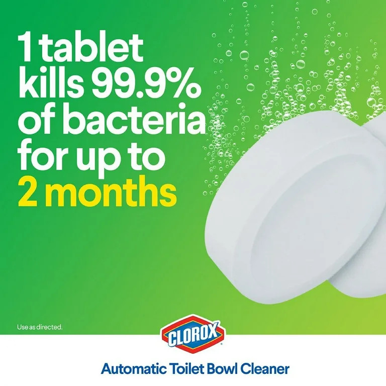 Clorox Automatic Ultra Clean Toilet Tablets Cleaner, Bleach, 6 Ct, 3.5 oz - Walmart.com | Walmart (US)