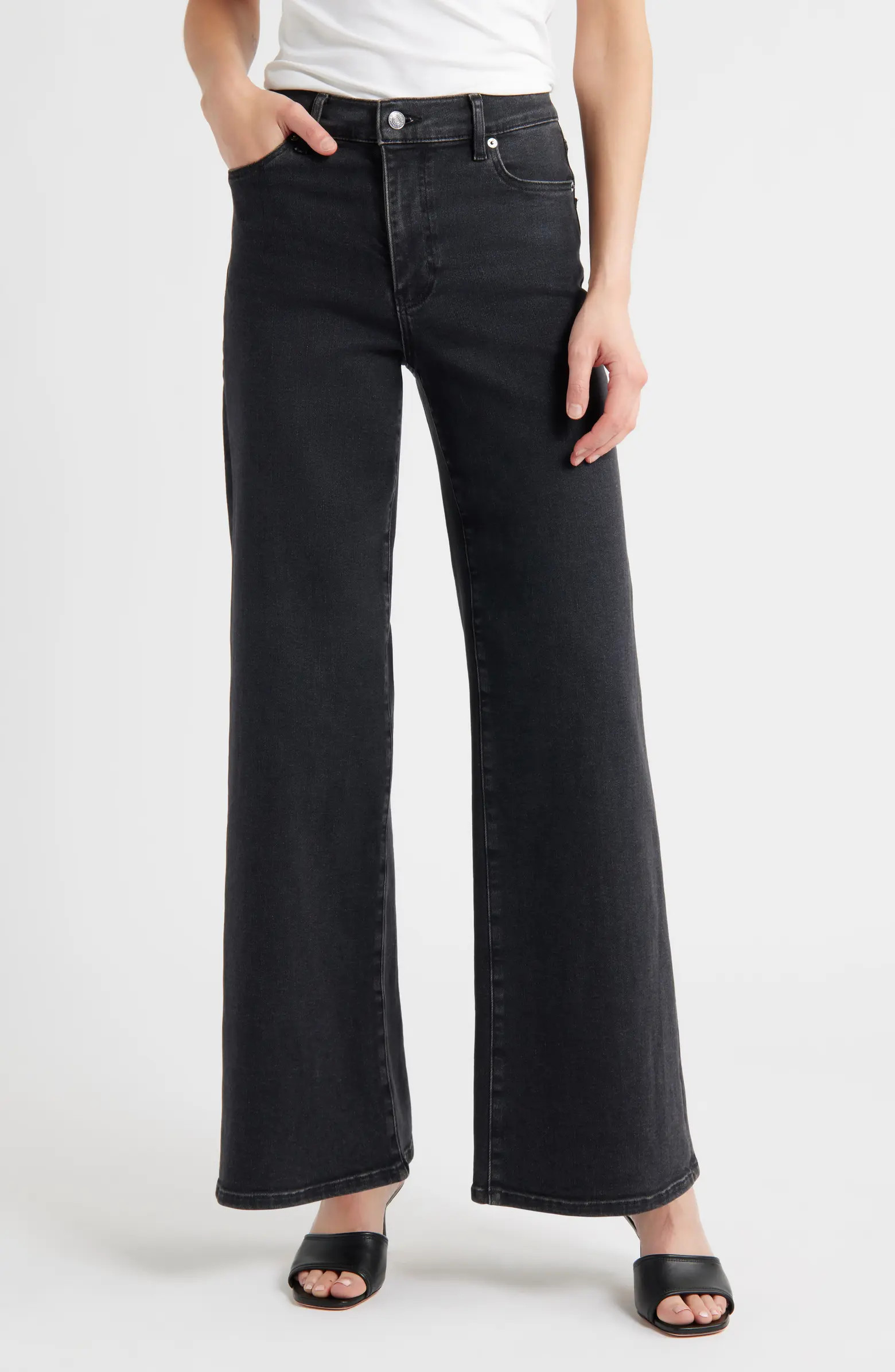 FRAME Le Slim Palazzo High Waist Wide Leg Jeans | Nordstrom | Nordstrom