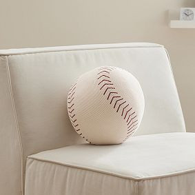 Baseball Shaped Pillow | Pottery Barn Teen