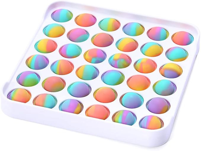 RaxnWell Pop Fidget Toy Bubble Fidget Sensory Toy, Bubble Popper Anxiety Relief Autism Toy, Silic... | Amazon (US)