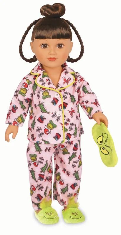 My Life As Poseable Grinch Sleepover 18 inch Doll, Brunette Hair, Brown Eyes | Walmart (US)