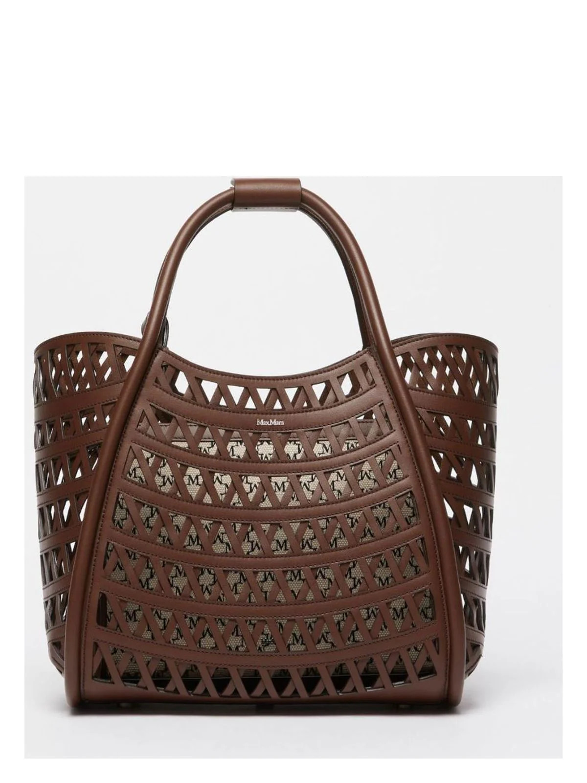 Max Mara Women's Marinesweaving Handbag Brown | 2514511052600037 | LOZURI