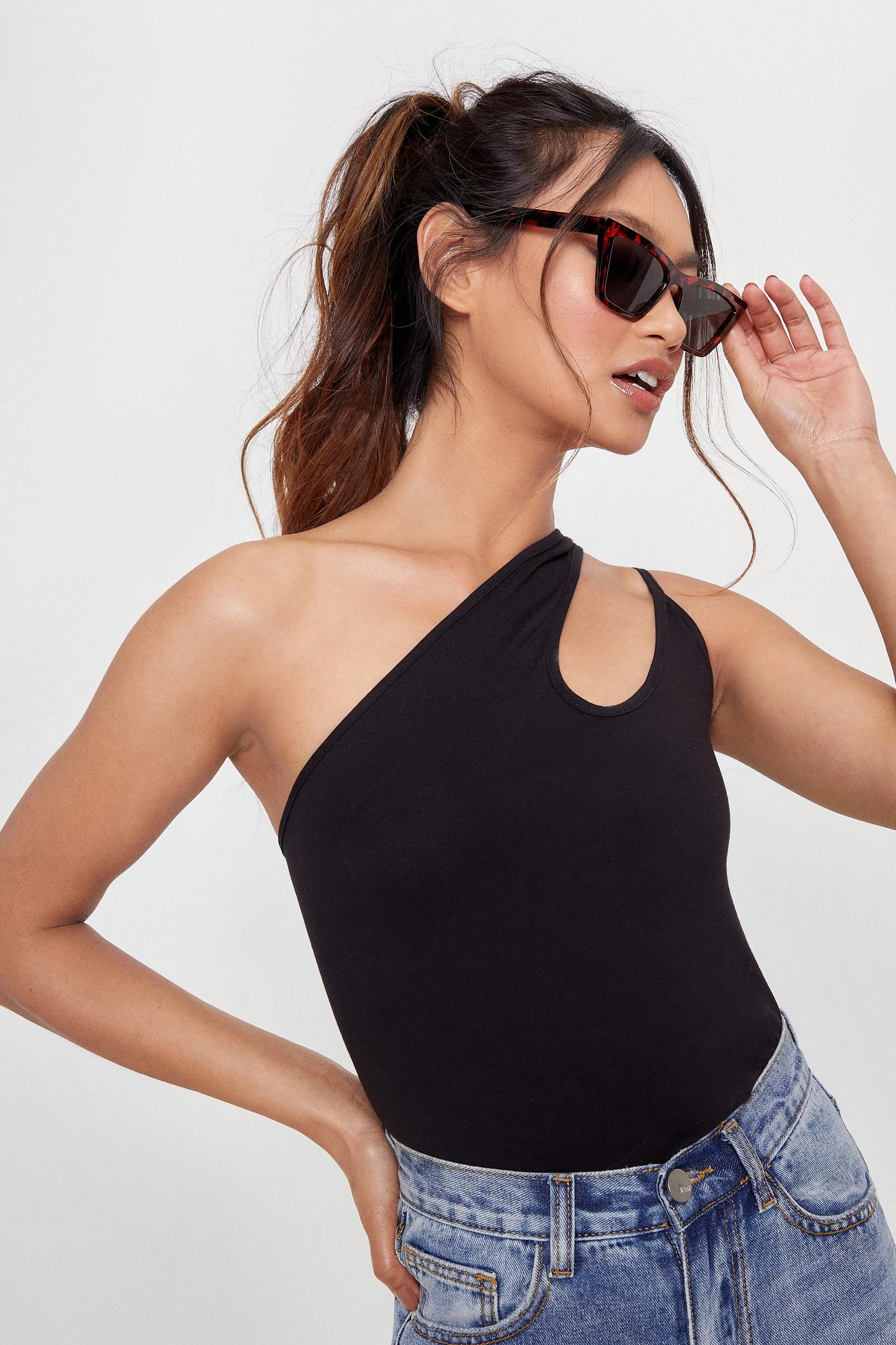 Cat Eye Tinted Tortoiseshell Sunglasses | Nasty Gal (US)