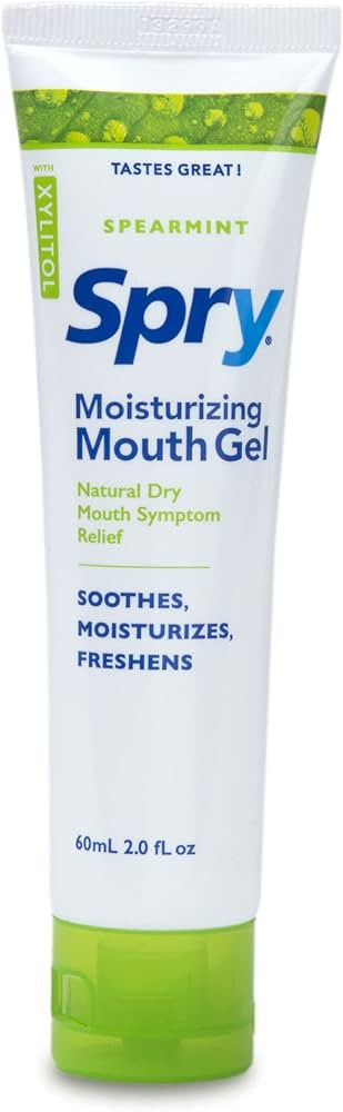 Spry Xylitol Dry Mouth Gel, Natural, Long Lasting Mint Free and Sugar Free Mouth Moisturizer for ... | Amazon (US)