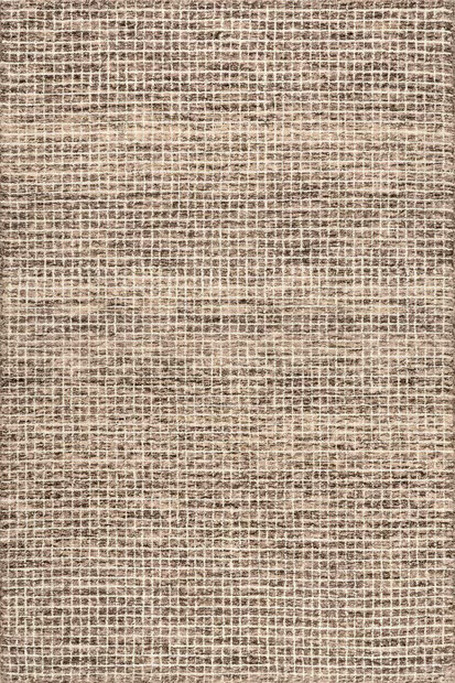 Brown Melrose Checked  9' x 12' Area Rug | Rugs USA
