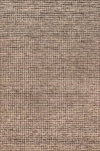 Brown Melrose Checked  Area Rug | Rugs USA