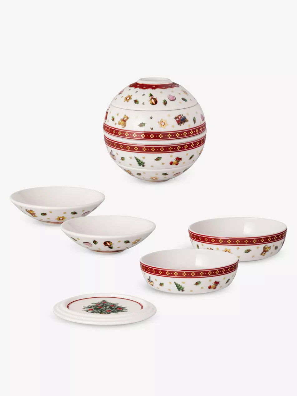Toy's Delight La Boule stackable five-piece porcelain set | Selfridges