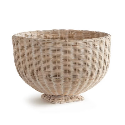 Plum & Post 24" Charleston Rattan Woven Footed Natural Decorative Tabletop Bowl | Target