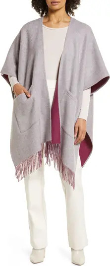 Nordstrom Reversible Wool & Cashmere Travel Ruana | Nordstrom | Nordstrom