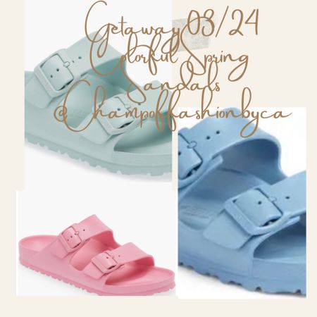 Getaway colorful Sandals 🩷
Spring Summer Style  more enjoy 
details ☀️

#LTKtravel #LTKSeasonal #LTKstyletip