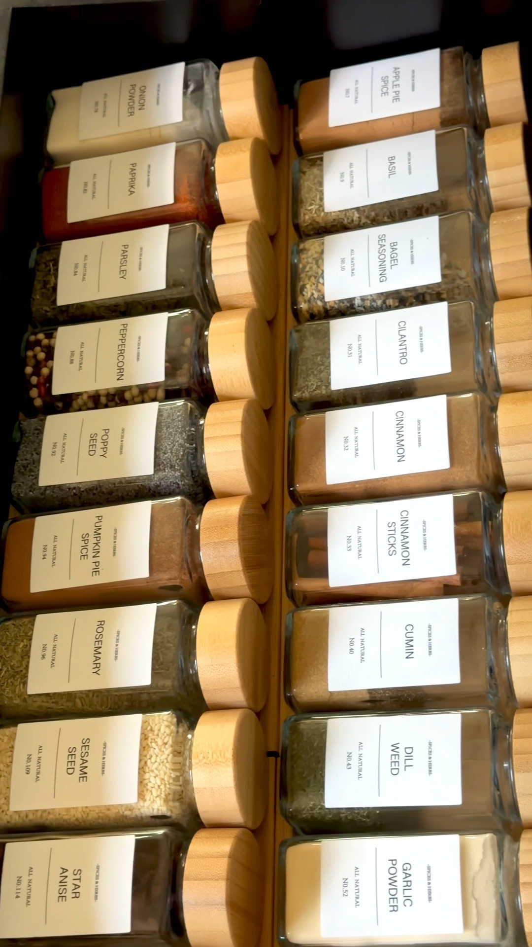The spice drawer organization of my dreams! I love that the spice containers have bamboo lids and come with so many options for the labels that look beautiful too! So easy to put together and it’s sooooo satisfying in my kitchen. Plus it makes cooking easier too! 

#LTKhome #LTKfindsunder50 #LTKfindsunder100