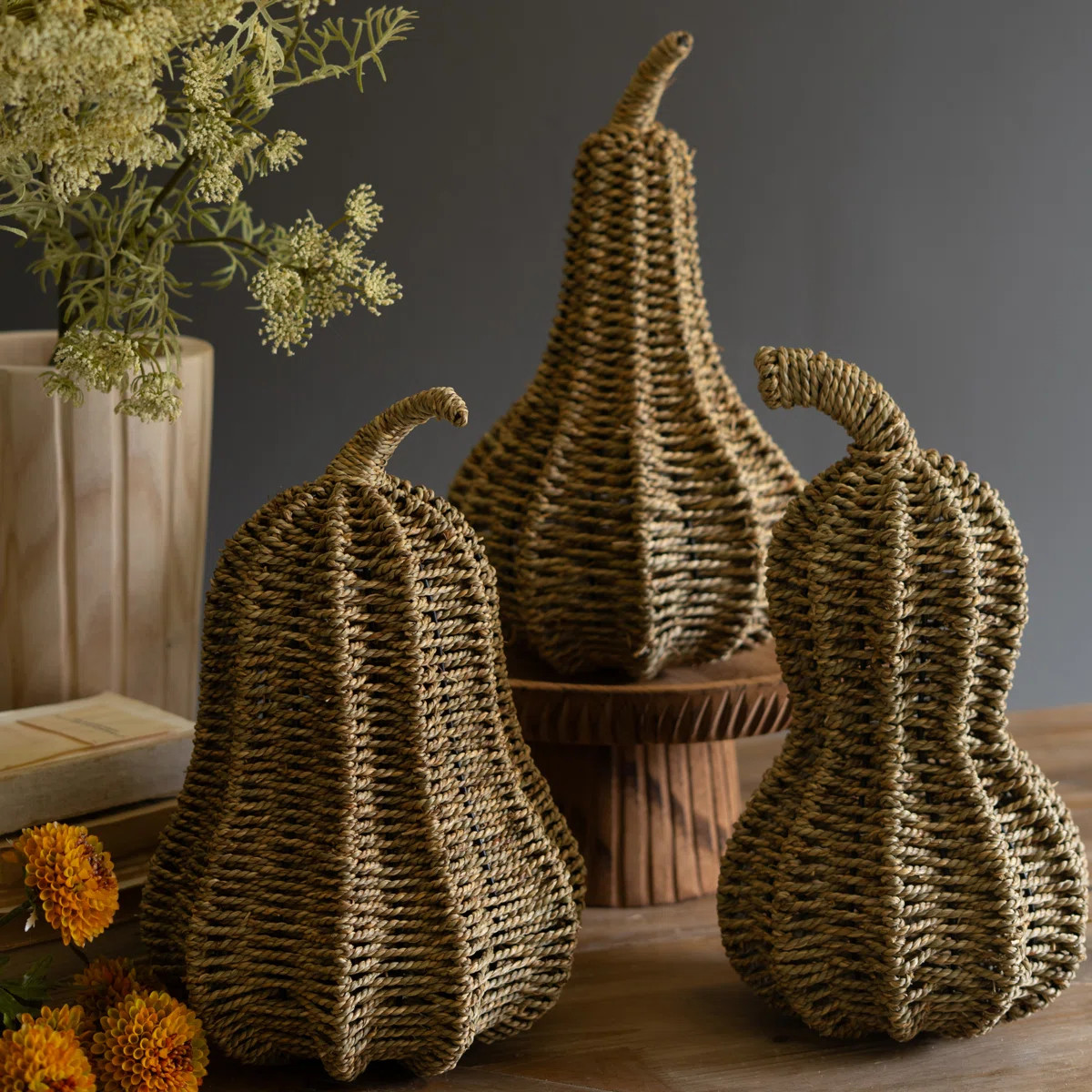 Decorative Vine Gourds \u2013 16"H Handcrafted Set of 3 | Wayfair North America