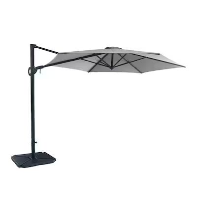 Style Selections 9-ft No-tilt Offset Patio Umbrella with Base | Lowe's