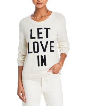Let Love In Rhinestone Sweater | Bloomingdale's (US)