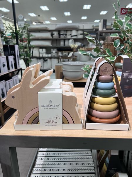 Wooden toys from Hearth and Home by Magnolia that caught my eye in the store because of the soft muted pastel colors. They remind me of Spring. And the bunny stacking toy is a cute gift to give a little one for Easter. I linked other wooden toys for kids of all ages below as well.

#LTKkids #LTKhome #LTKbaby