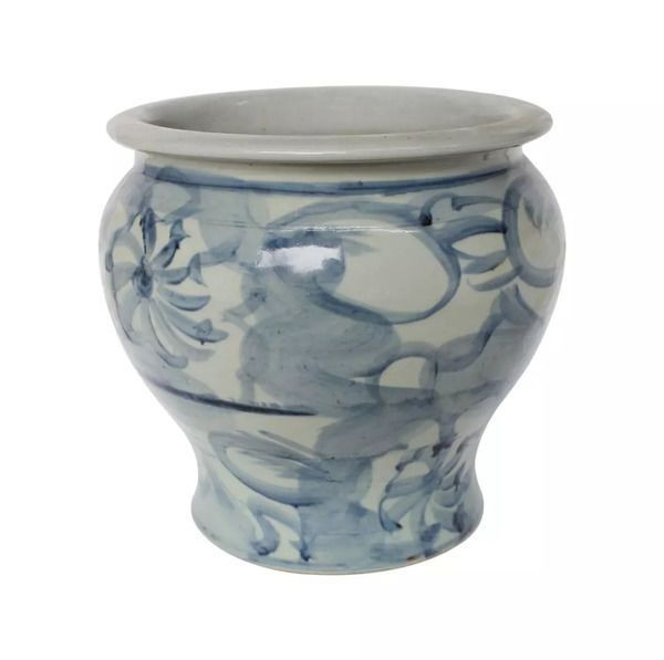 Blue & White Porcelain Silla Flower Pot | Scout & Nimble