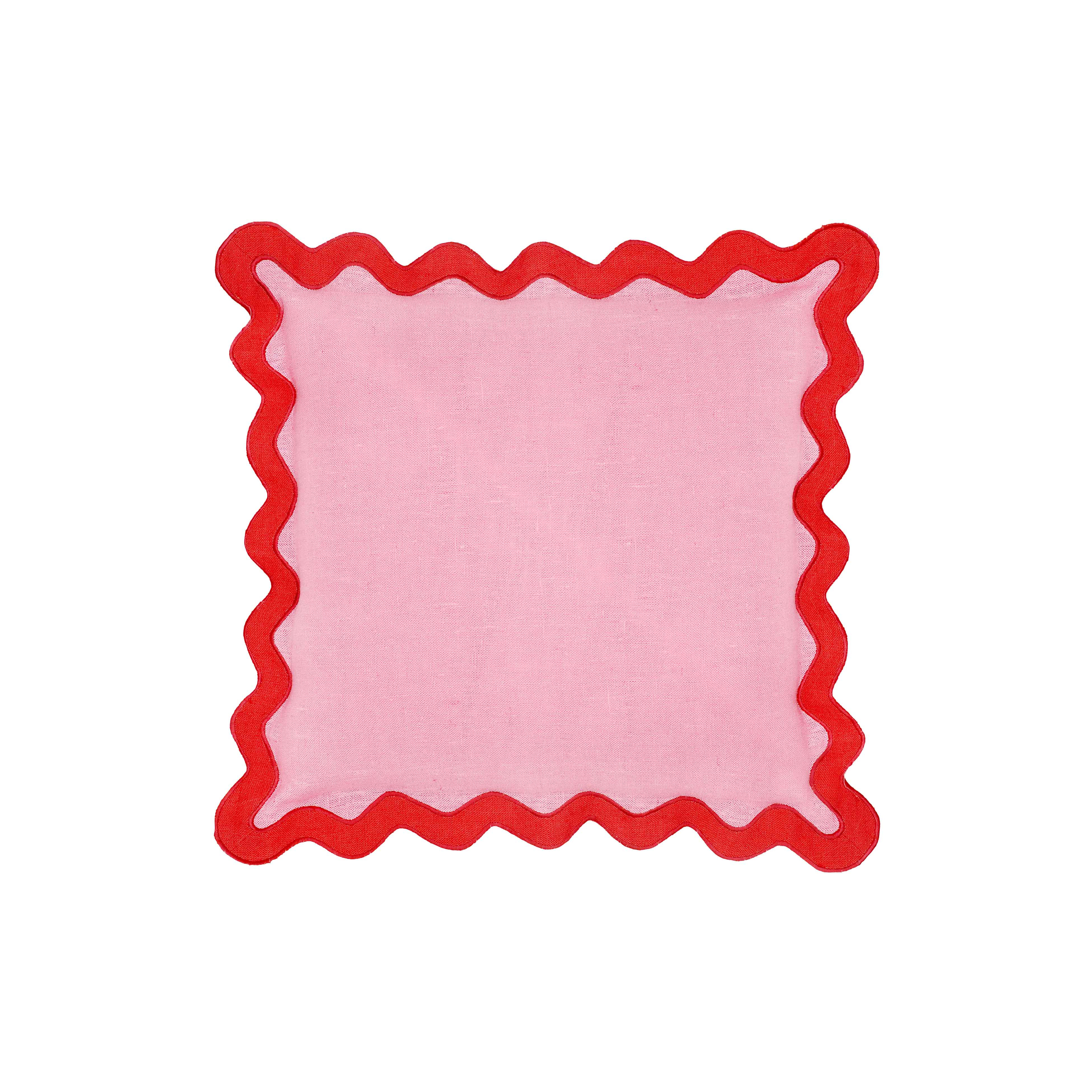 Scalloped Edge 24" Square Throw Pillow Cover | TOV Furniture