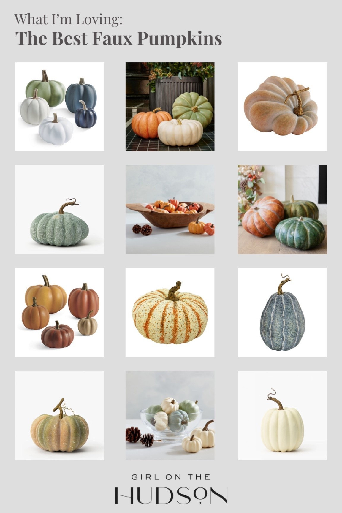 The best faux pumpkins are the ones you’ll want to pull out year after year. I love mixing different textures like velvet, woven details, and ceramic finishes to create a fall look that feels collected instead of overly seasonal. 

faux pumpkins, fall pumpkin decor, velvet pumpkins, ceramic pumpkins, autumn home decor, fall mantel decor, Thanksgiving decor, seasonal home accents, neutral fall decor, coffee table styling, entryway decor, girlonthehudson

#LTKSeasonal #LTKdayinmylife #LTKHome