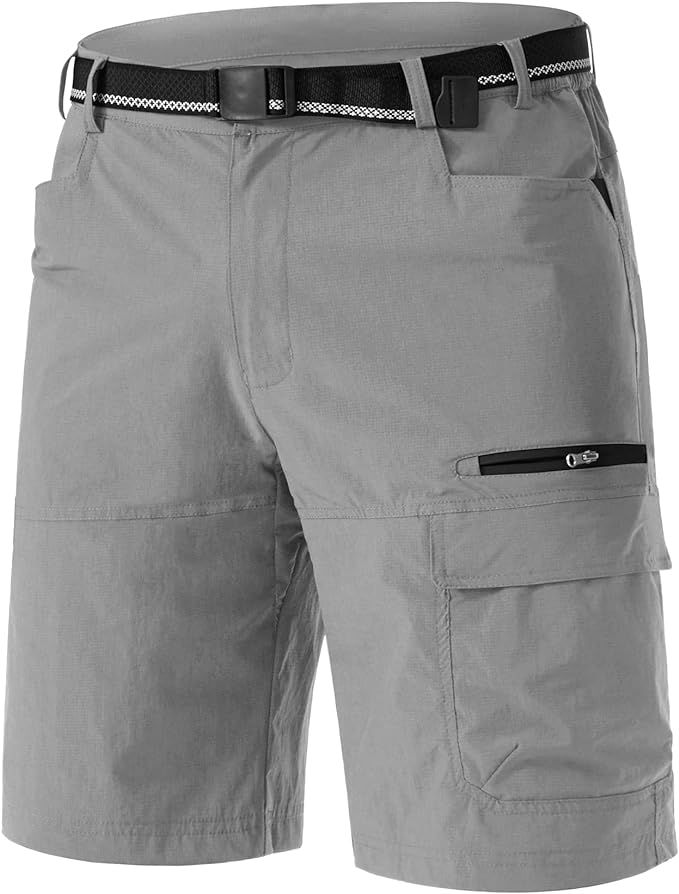 TACVASEN Men's Summer Outdoor Shorts Quick Dry Cargo Casual Hiking Shorts | Amazon (US)