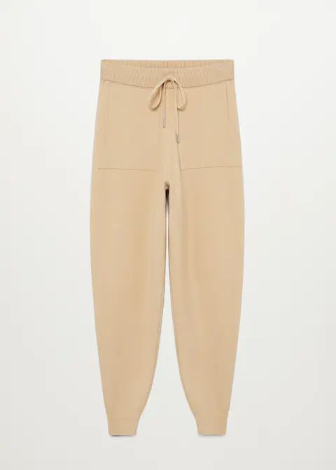 Knit jogger-style trousers | MANGO (US)