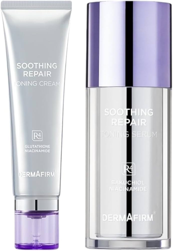 Dermafirm Soothing Repair Toning Cream & Serum Set – Korean Skincare for Acne, Wrinkles, and Ra... | Amazon (US)