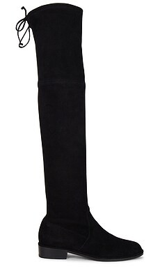 Stuart Weitzman Lowland Boot in Black Suede from Revolve.com | Revolve Clothing (Global)