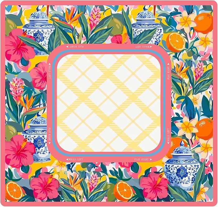 Drydiet Yellow Lemon Mahjong Mat for Table 31.5 x 31.5 Inch American Mahjong Mat with Carrying Ba... | Amazon (US)