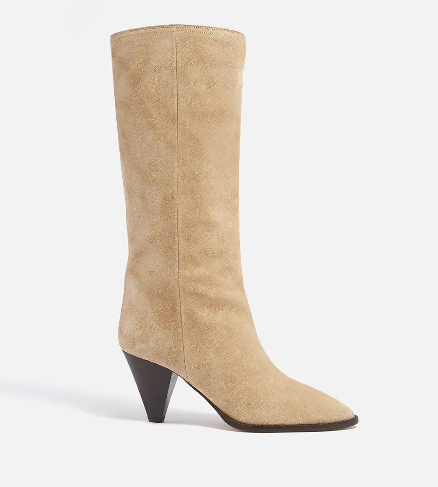 Isabel Marant Rouxy Suede Knee-High Boots | Coggles (Global)