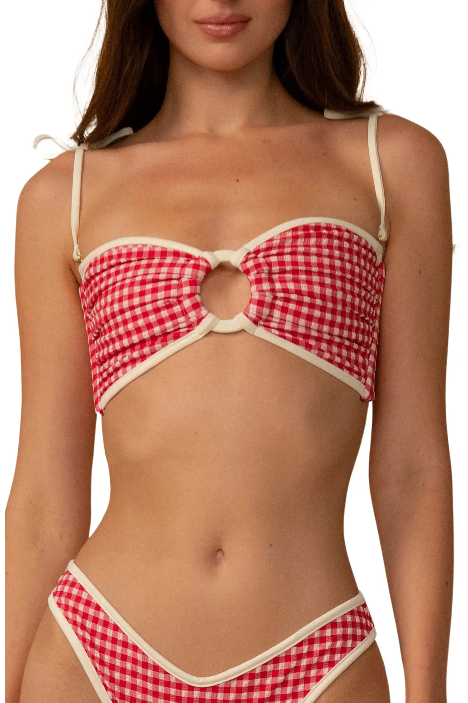 Lulu Gingham Bikini Bottoms (Women) | Nordstrom | Nordstrom