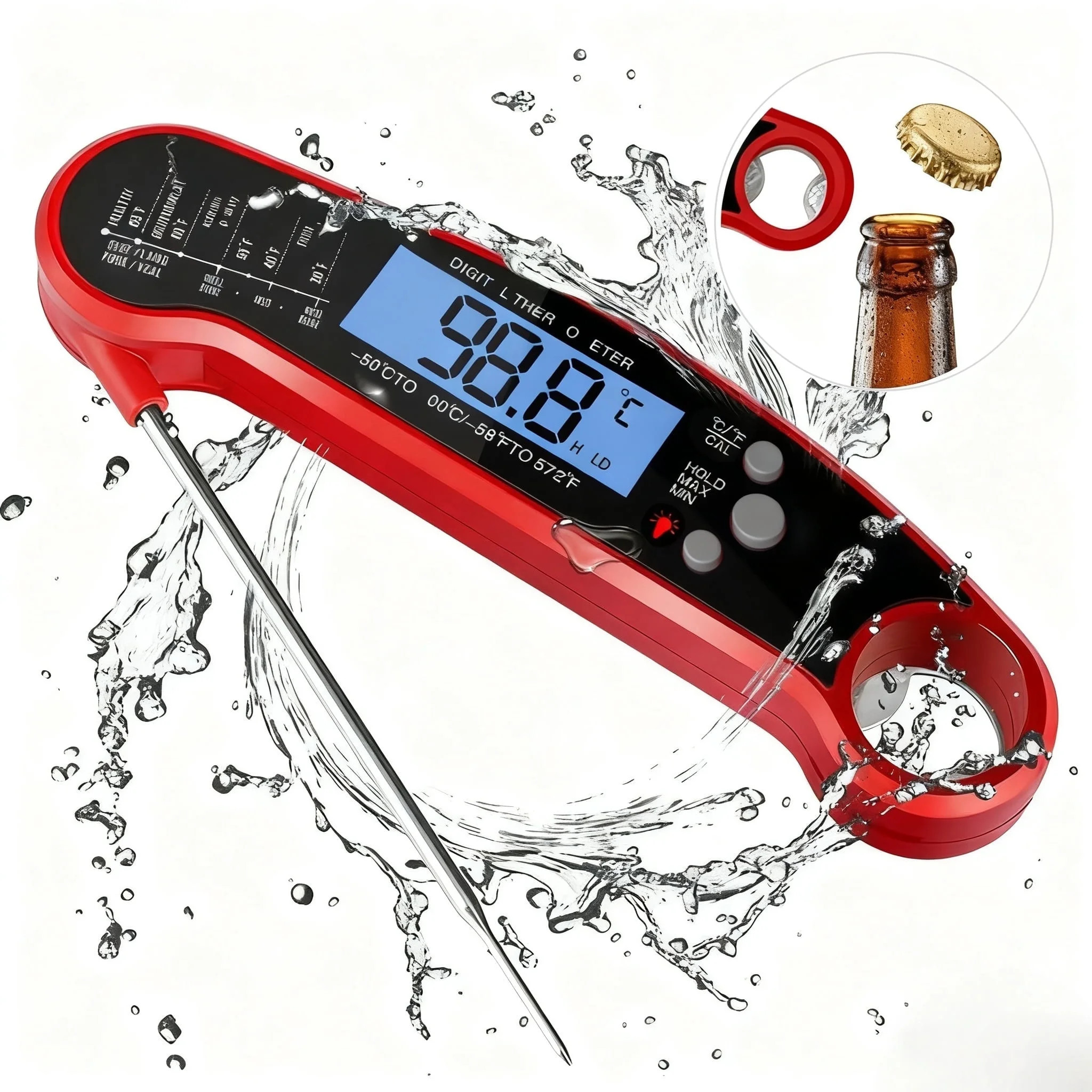 Mountain Country Soap Meat Thermometer Digital for Grilling and Cooking - Waterproof Ultra-Fast I... | Walmart (US)