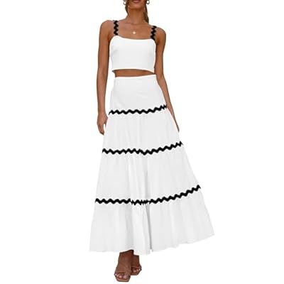PRETTYGARDEN Womens 2024 Summer Two Piece Vacation Beach Outfits Dres… | Amazon (US)