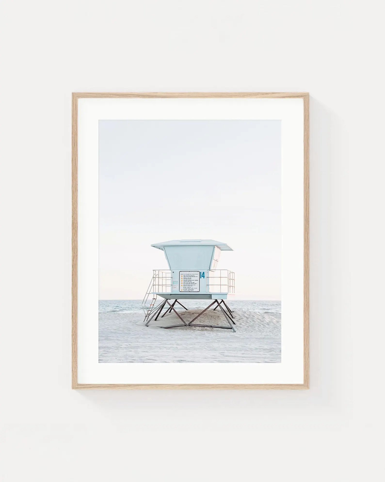 Huntington Beach Lifeguard Tower Print - Minimalist California Coastal Art, Beach Photography | Etsy (Global)