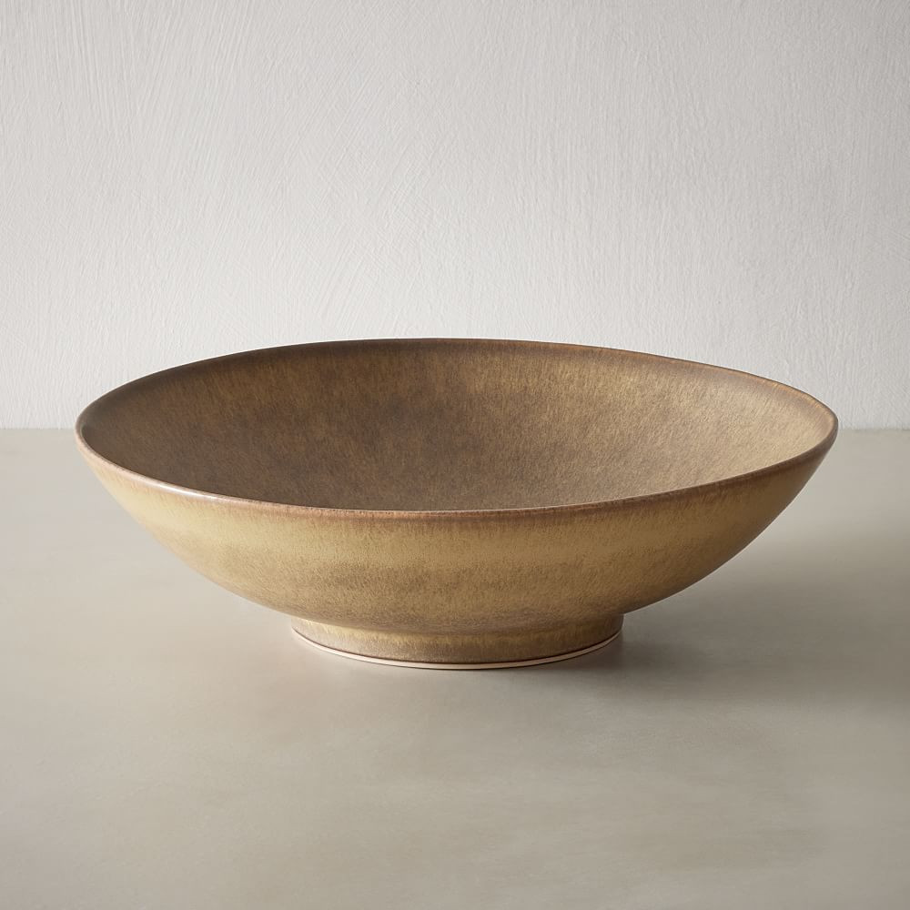 Aaron Probyn Kanto Serveware, Low Bowl, Ceramic, Sand, Each | West Elm (US)