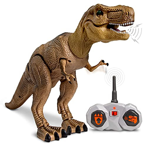 Discovery™ Remote Control T-Rex Dinosaur – Realistic Jurassic RC Action Figure with Walking Legs, Roaring Sounds, Chomping Mouth| Dinosaur Toys for Kids| Boys Toys RC Car Gift| Fun Dino for Ages 6+ | Amazon (US)