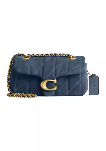 Quilted Suede Tabby Shoulder Bag with 20" Chain | Belk