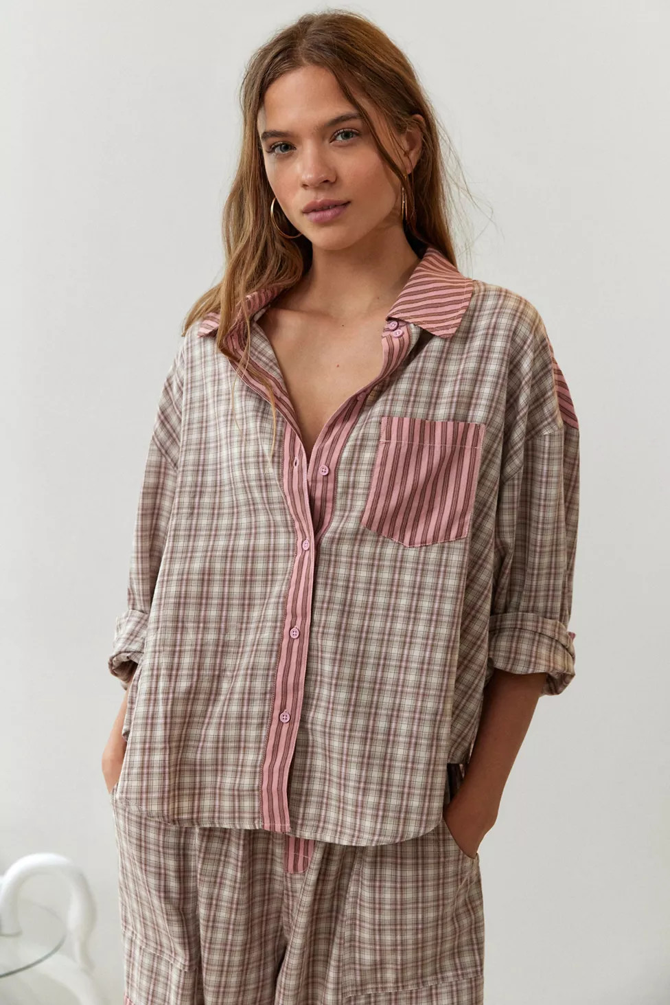 Out From Under Noah Spliced Pajama Top | Urban Outfitters (US and RoW)