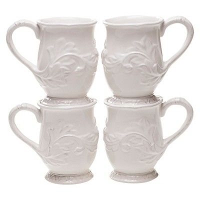 Certified International Firenze Ivory Mug Set of 4 (16 oz.) | Target